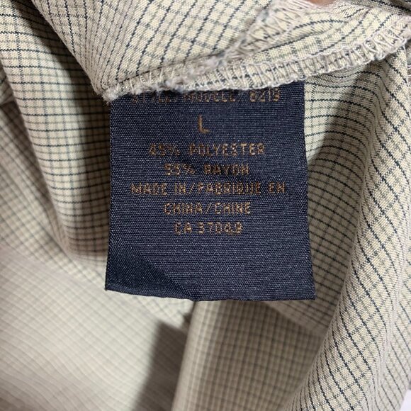 3/4 sleeve button down womens blouse green size large MARIE CLAIRE - Picture 14 of 16